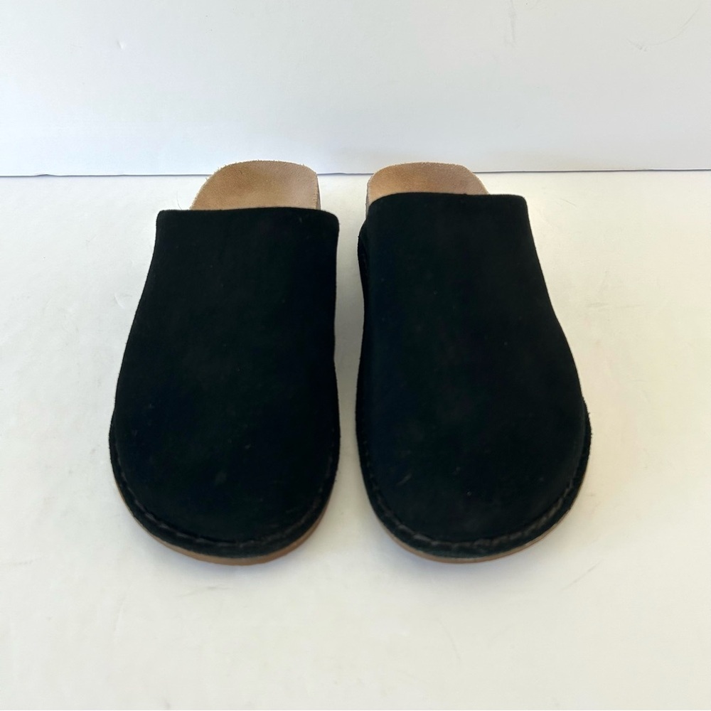 Splendid Black Suede Clog Shoe Minimalist Scandigirl Potato Casey NWOT Size 6 - Picture 2 of 10